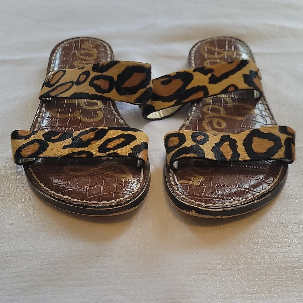 Sam Edelman Leopard Print Women's Sandals Size 6